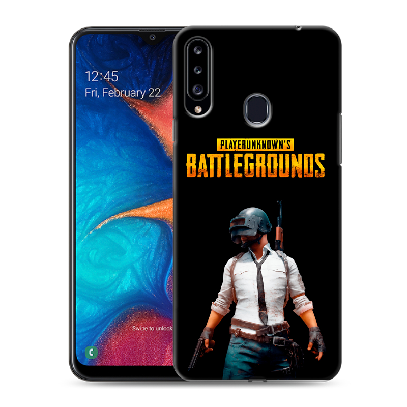 Силиконовый чехол на Samsung Galaxy A20s с принтом PUGB ПАГБ Силиконовый чехол на Samsung Galaxy A20s с принтом PUGB ПАГБ