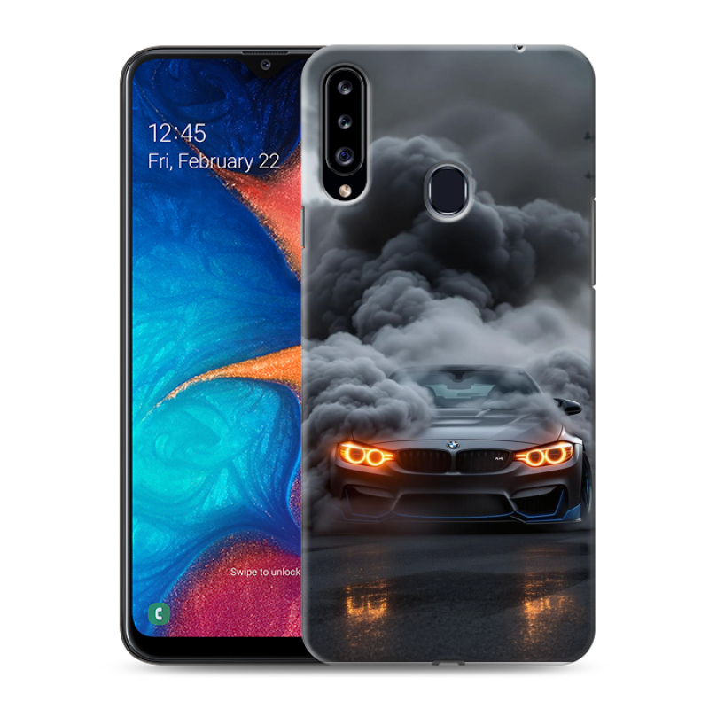 Пластиковый чехол на Samsung Galaxy A20s с принтом BMW БМВ Пластиковый чехол на Samsung Galaxy A20s с принтом BMW БМВ