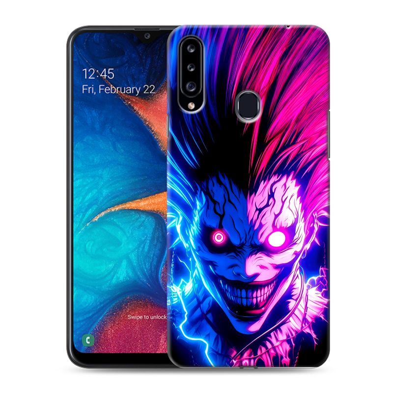 Силиконовый противоударный чехол на Samsung Galaxy A20s с принтом Death note Тетрадь смерти Силиконовый противоударный чехол на Samsung Galaxy A20s с принтом Death note Тетрадь смерти