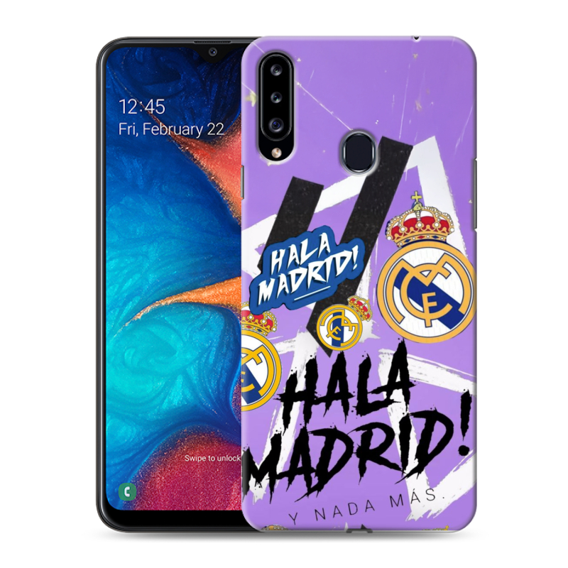 Силиконовый чехол на Samsung Galaxy A20s с принтом Real Madrid Реал Мадрид Силиконовый чехол на Samsung Galaxy A20s с принтом Real Madrid Реал Мадрид