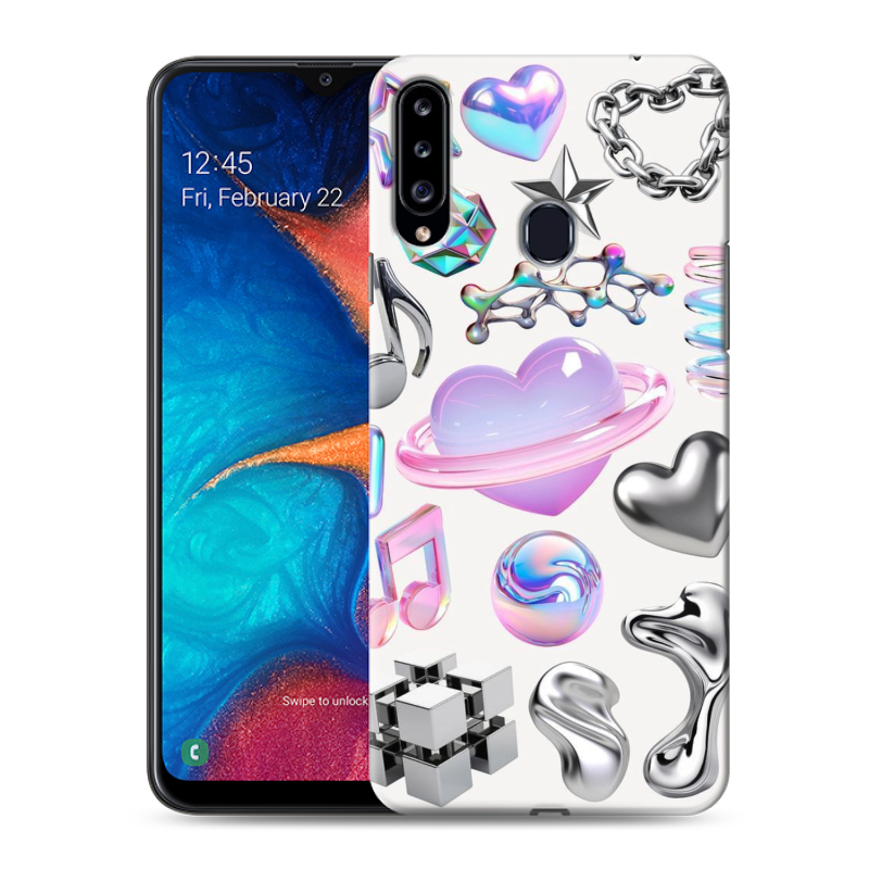 Пластиковый чехол на Samsung Galaxy A20s с принтом Y2K Пластиковый чехол на Samsung Galaxy A20s с принтом Y2K
