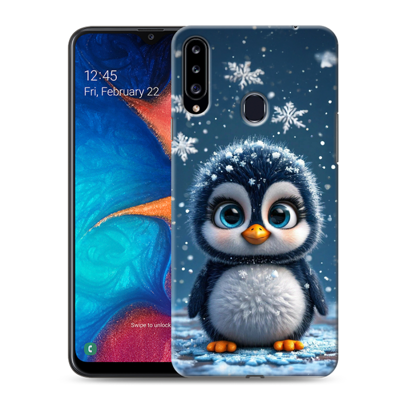 Силиконовый чехол на Samsung Galaxy A20s с принтом Новый год Силиконовый чехол на Samsung Galaxy A20s с принтом Новый год