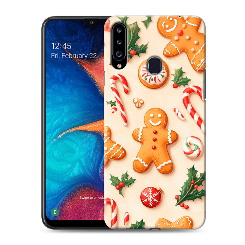 Силиконовый чехол на Samsung Galaxy A20s с принтом Новый год Силиконовый чехол на Samsung Galaxy A20s с принтом Новый год