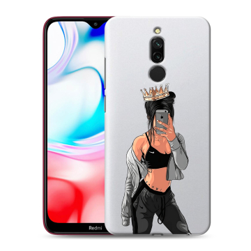 Силиконовый чехол на Xiaomi RedMi 8 с принтом Женские принты Силиконовый чехол на Xiaomi RedMi 8 с принтом Женские принты