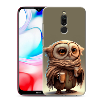 Силиконовый чехол на Xiaomi RedMi 8 с принтом Сова Силиконовый чехол на Xiaomi RedMi 8 с принтом Сова