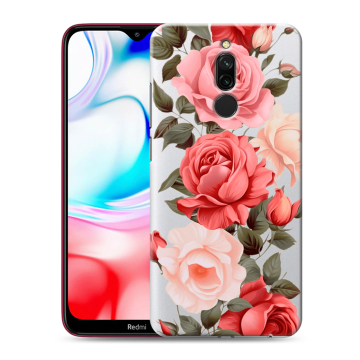 Силиконовый чехол на Xiaomi RedMi 8 с принтом Розы Силиконовый чехол на Xiaomi RedMi 8 с принтом Розы