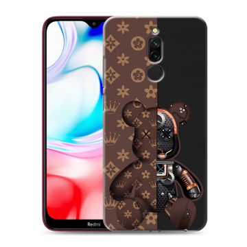 Силиконовый чехол на Xiaomi RedMi 8 с принтом Луи робот Силиконовый чехол на Xiaomi RedMi 8 с принтом Луи робот