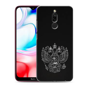 Силиконовый чехол на Xiaomi RedMi 8 с принтом Герб России