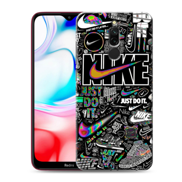 Силиконовый чехол на Xiaomi RedMi 8 с принтом Найк Силиконовый чехол на Xiaomi RedMi 8 с принтом Найк