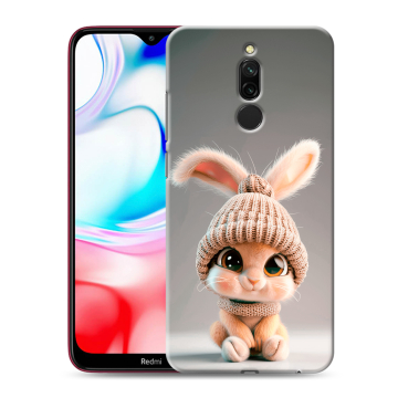 Силиконовый чехол на Xiaomi RedMi 8 с принтом Кролик Силиконовый чехол на Xiaomi RedMi 8 с принтом Кролик
