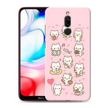 Силиконовый чехол на Xiaomi RedMi 8 с принтом Hello Kitty Хелоу Кити Силиконовый чехол на Xiaomi RedMi 8 с принтом Hello Kitty Хелоу Кити
