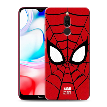 Силиконовый чехол на Xiaomi RedMi 8 с принтом человек паук spiderman Силиконовый чехол на Xiaomi RedMi 8 с принтом человек паук spiderman