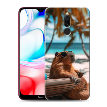 Силиконовый чехол на Xiaomi RedMi 8 с принтом Капибара Силиконовый чехол на Xiaomi RedMi 8 с принтом Капибара