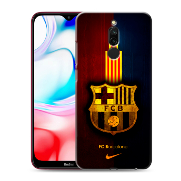 Силиконовый чехол на Xiaomi RedMi 8 с принтом Барселона Barcelona