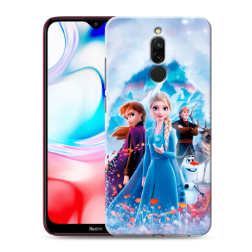 Силиконовый чехол на Xiaomi RedMi 8 с принтом Холодное сердце Frozen Силиконовый чехол на Xiaomi RedMi 8 с принтом Холодное сердце Frozen