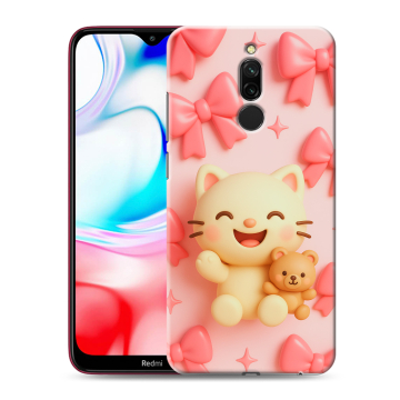 Силиконовый чехол на Xiaomi RedMi 8 с принтом для девочек Силиконовый чехол на Xiaomi RedMi 8 с принтом для девочек