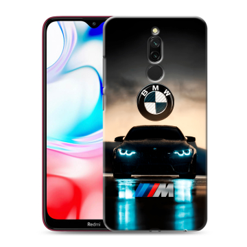 Силиконовый чехол на Xiaomi RedMi 8 с принтом БМВ BMW Силиконовый чехол на Xiaomi RedMi 8 с принтом БМВ BMW