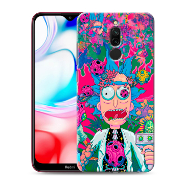Силиконовый чехол на Xiaomi RedMi 8 с принтом Рик и Морти Rick Morty Силиконовый чехол на Xiaomi RedMi 8 с принтом Рик и Морти Rick Morty