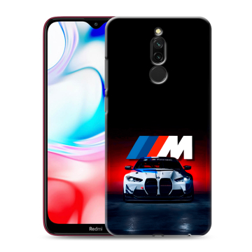 Силиконовый чехол на Xiaomi RedMi 8 с принтом БМВ BMW Силиконовый чехол на Xiaomi RedMi 8 с принтом БМВ BMW