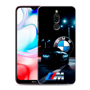 Силиконовый чехол на Xiaomi RedMi 8 с принтом БМВ BMW Силиконовый чехол на Xiaomi RedMi 8 с принтом БМВ BMW