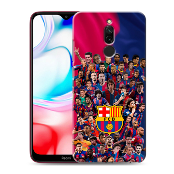 Силиконовый чехол на Xiaomi RedMi 8 с принтом Барселона Barcelona