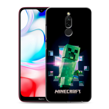 Силиконовый чехол на Xiaomi RedMi 8 с принтом Майнкрафт Minecraft Силиконовый чехол на Xiaomi RedMi 8 с принтом Майнкрафт Minecraft