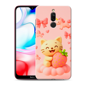 Силиконовый чехол на Xiaomi RedMi 8 с принтом для девочек Силиконовый чехол на Xiaomi RedMi 8 с принтом для девочек