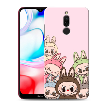 Силиконовый чехол на Xiaomi RedMi 8 с принтом Лабубу Силиконовый чехол на Xiaomi RedMi 8 с принтом Лабубу