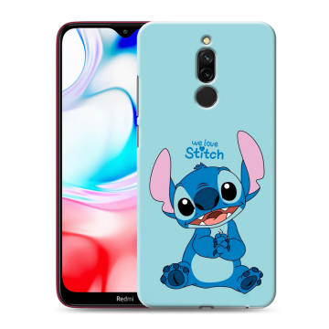 Силиконовый чехол на Xiaomi RedMi 8 с принтом Лило и Стич