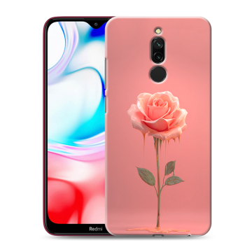 Силиконовый чехол на Xiaomi RedMi 8 с принтом Розовая роза Силиконовый чехол на Xiaomi RedMi 8 с принтом Розовая роза