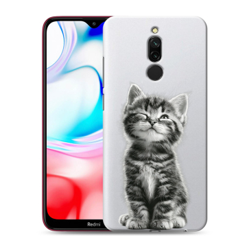 Силиконовый чехол на Xiaomi RedMi 8 с принтом Котенок Силиконовый чехол на Xiaomi RedMi 8 с принтом Котенок