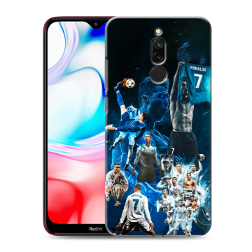 Силиконовый чехол на Xiaomi RedMi 8 с принтом Реал Роналдо Силиконовый чехол на Xiaomi RedMi 8 с принтом Реал Роналдо