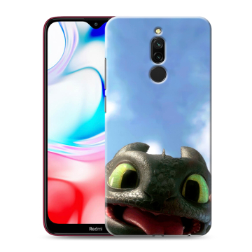Силиконовый чехол на Xiaomi RedMi 8 с принтом Как приручить дракона Силиконовый чехол на Xiaomi RedMi 8 с принтом Как приручить дракона