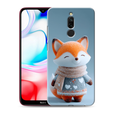 Силиконовый чехол на Xiaomi RedMi 8 с принтом Лиса Силиконовый чехол на Xiaomi RedMi 8 с принтом Лиса