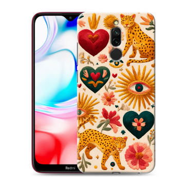 Силиконовый чехол на Xiaomi RedMi 8 с принтом Модный принт Силиконовый чехол на Xiaomi RedMi 8 с принтом Модный принт