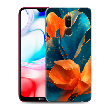 Силиконовый чехол на Xiaomi RedMi 8 с принтом Цветы Силиконовый чехол на Xiaomi RedMi 8 с принтом Цветы