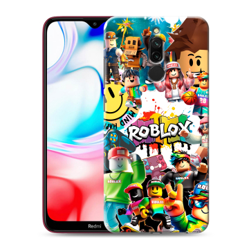 Силиконовый чехол на Xiaomi RedMi 8 с принтом Roblox Роблокс Силиконовый чехол на Xiaomi RedMi 8 с принтом Roblox Роблокс
