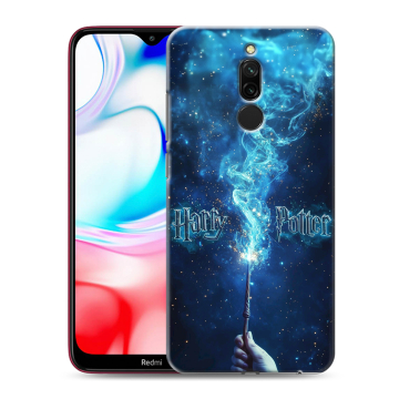 Силиконовый чехол на Xiaomi RedMi 8 с принтом Harry Potter Гарри Поттер Силиконовый чехол на Xiaomi RedMi 8 с принтом Harry Potter Гарри Поттер
