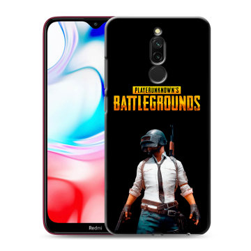 Силиконовый чехол на Xiaomi RedMi 8 с принтом PUGB ПАГБ Силиконовый чехол на Xiaomi RedMi 8 с принтом PUGB ПАГБ