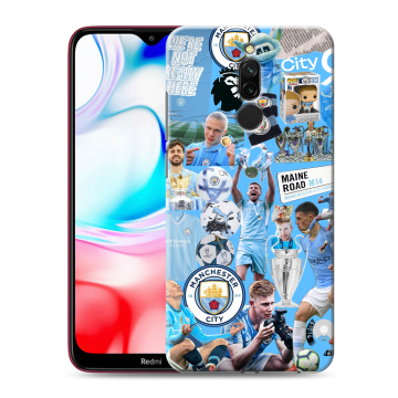 Силиконовый чехол на Xiaomi RedMi 8 с принтом Man City Манчестер Сити Силиконовый чехол на Xiaomi RedMi 8 с принтом Man City Манчестер Сити