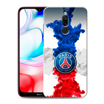 Силиконовый чехол на Xiaomi RedMi 8 с принтом PSG ПСЖ Силиконовый чехол на Xiaomi RedMi 8 с принтом PSG ПСЖ