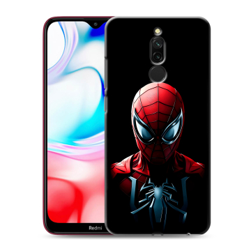 Силиконовый чехол на Xiaomi RedMi 8 с принтом Spiderman Человек паук