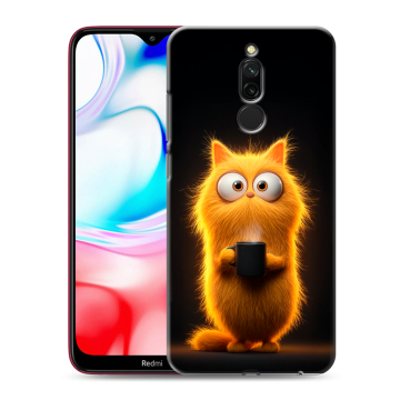 Силиконовый чехол на Xiaomi RedMi 8 с принтом Смешной кот Силиконовый чехол на Xiaomi RedMi 8 с принтом Смешной кот