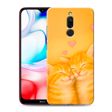 Силиконовый чехол на Xiaomi RedMi 8 с принтом Милые котята Силиконовый чехол на Xiaomi RedMi 8 с принтом Милые котята