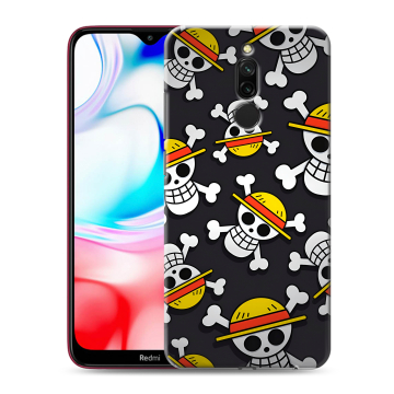 Силиконовый чехол на Xiaomi RedMi 8 с принтом One Piece Ван Пис Силиконовый чехол на Xiaomi RedMi 8 с принтом One Piece Ван Пис