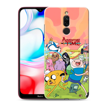 Силиконовый чехол на Xiaomi RedMi 8 с принтом Adventure time Время приключений Силиконовый чехол на Xiaomi RedMi 8 с принтом Adventure time Время приключений