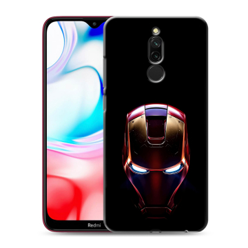 Силиконовый чехол на Xiaomi RedMi 8 с принтом IronMan Железный человек Силиконовый чехол на Xiaomi RedMi 8 с принтом IronMan Железный человек