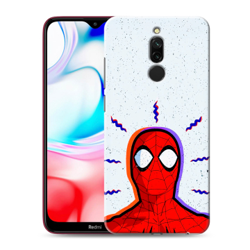 Силиконовый чехол на Xiaomi RedMi 8 с принтом Spiderman Человек паук Силиконовый чехол на Xiaomi RedMi 8 с принтом Spiderman Человек паук