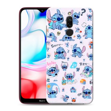 Силиконовый чехол на Xiaomi RedMi 8 с принтом Лило и Стич