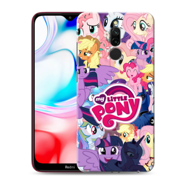 Силиконовый чехол на Xiaomi RedMi 8 с принтом My little pony Дружба чудо Силиконовый чехол на Xiaomi RedMi 8 с принтом My little pony Дружба чудо